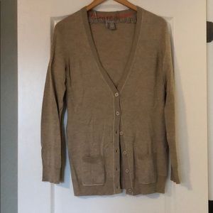 Banana Republic Tan Cardigan